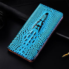 Funda de Cuero Cartera con Soporte Carcasa H15 para Apple iPhone 14 Plus Azul