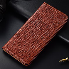 Funda de Cuero Cartera con Soporte Carcasa H15P para Motorola Moto Edge S Pro 5G Marron