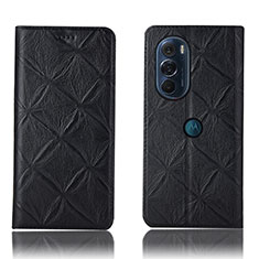 Funda de Cuero Cartera con Soporte Carcasa H15P para Motorola Moto Edge X30 5G Negro