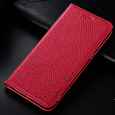 Funda de Cuero Cartera con Soporte Carcasa H15P para Samsung Galaxy A11 Rojo