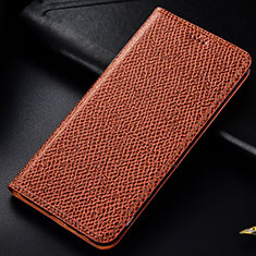 Funda de Cuero Cartera con Soporte Carcasa H15P para Samsung Galaxy A20s Marron