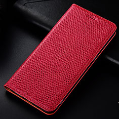 Funda de Cuero Cartera con Soporte Carcasa H15P para Samsung Galaxy A32 5G Rojo