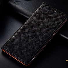 Funda de Cuero Cartera con Soporte Carcasa H15P para Samsung Galaxy A71 5G Negro