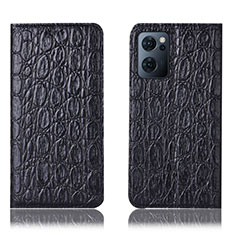 Funda de Cuero Cartera con Soporte Carcasa H16P para OnePlus Nord CE 2 5G Negro