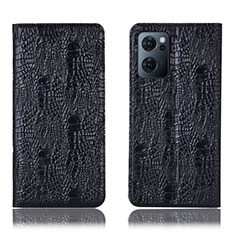 Funda de Cuero Cartera con Soporte Carcasa H17P para OnePlus Nord CE 2 5G Negro