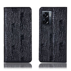 Funda de Cuero Cartera con Soporte Carcasa H17P para Oppo K10 5G India Negro