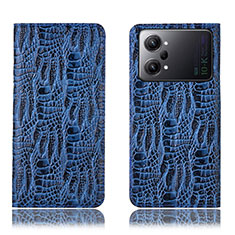 Funda de Cuero Cartera con Soporte Carcasa H17P para Oppo K10 Pro 5G Azul