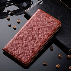 Funda de Cuero Cartera con Soporte Carcasa H17P para Vivo iQOO 9 5G Marron