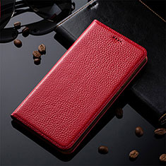 Funda de Cuero Cartera con Soporte Carcasa H17P para Vivo iQOO 9 5G Rojo