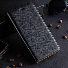 Funda de Cuero Cartera con Soporte Carcasa H17P para Vivo iQOO 9 Pro 5G Negro