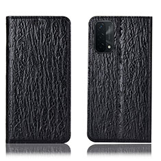 Funda de Cuero Cartera con Soporte Carcasa H18P para OnePlus Nord N200 5G Negro