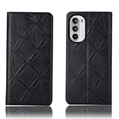 Funda de Cuero Cartera con Soporte Carcasa H19P para Motorola Moto Edge (2022) 5G Negro