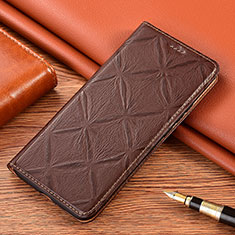 Funda de Cuero Cartera con Soporte Carcasa H19P para Nokia C01 Plus Marron