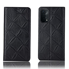 Funda de Cuero Cartera con Soporte Carcasa H19P para Oppo A54 5G Negro