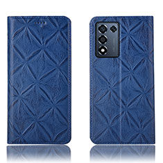 Funda de Cuero Cartera con Soporte Carcasa H19P para Realme 9 SE 5G Azul