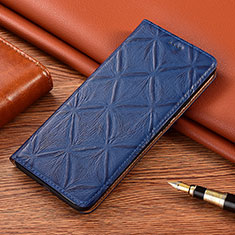 Funda de Cuero Cartera con Soporte Carcasa H19P para Samsung Galaxy S21 FE 5G Azul