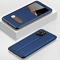 Funda de Cuero Cartera con Soporte Carcasa H20 para Apple iPhone 15 Pro Max Azul