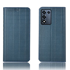 Funda de Cuero Cartera con Soporte Carcasa H20P para Realme 9 SE 5G Azul