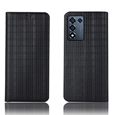 Funda de Cuero Cartera con Soporte Carcasa H20P para Realme 9 SE 5G Negro