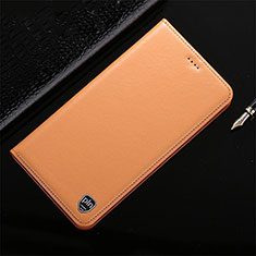 Funda de Cuero Cartera con Soporte Carcasa H20P para Vivo iQOO 8 Pro 5G Naranja