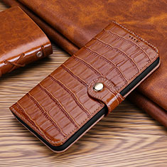 Funda de Cuero Cartera con Soporte Carcasa H21 para Apple iPhone 14 Pro Marron