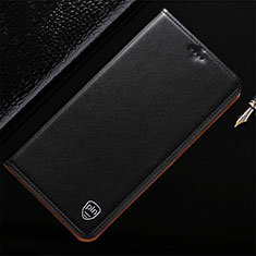 Funda de Cuero Cartera con Soporte Carcasa H21P para Apple iPhone Xs Max Negro