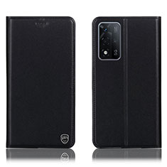 Funda de Cuero Cartera con Soporte Carcasa H21P para Oppo A93s 5G Negro