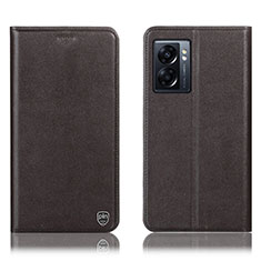 Funda de Cuero Cartera con Soporte Carcasa H21P para Oppo K10 5G India Marron