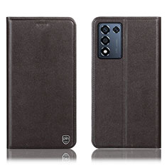 Funda de Cuero Cartera con Soporte Carcasa H21P para Realme 9 SE 5G Marron