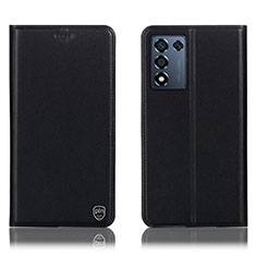 Funda de Cuero Cartera con Soporte Carcasa H21P para Realme 9 SE 5G Negro