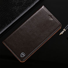 Funda de Cuero Cartera con Soporte Carcasa H21P para Realme C20A Marron