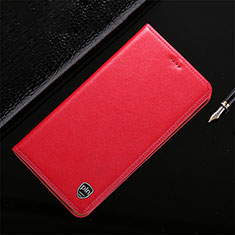 Funda de Cuero Cartera con Soporte Carcasa H21P para Samsung Galaxy Note 10 Lite Rojo
