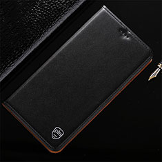 Funda de Cuero Cartera con Soporte Carcasa H21P para Xiaomi Redmi Note 9S Negro