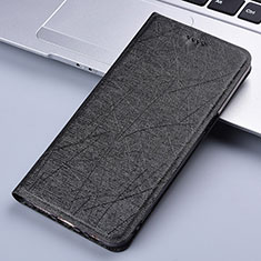 Funda de Cuero Cartera con Soporte Carcasa H22P para Apple iPhone 6 Plus Negro