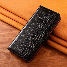 Funda de Cuero Cartera con Soporte Carcasa H23 para Apple iPhone 15 Negro