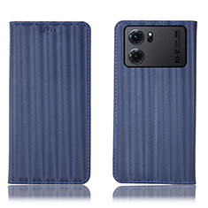 Funda de Cuero Cartera con Soporte Carcasa H23P para Oppo K10 5G Azul