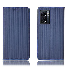 Funda de Cuero Cartera con Soporte Carcasa H23P para Oppo K10 5G India Azul