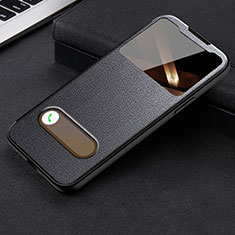 Funda de Cuero Cartera con Soporte Carcasa H24 para Apple iPhone 14 Pro Negro