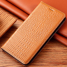 Funda de Cuero Cartera con Soporte Carcasa H24P para Apple iPhone 13 Naranja