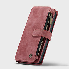 Funda de Cuero Cartera con Soporte Carcasa H27 para Apple iPhone 13 Rojo