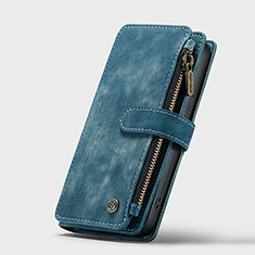 Funda de Cuero Cartera con Soporte Carcasa H27 para Apple iPhone 14 Azul