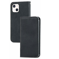 Funda de Cuero Cartera con Soporte Carcasa H30 para Apple iPhone 15 Negro