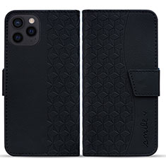 Funda de Cuero Cartera con Soporte Carcasa HF1 para Apple iPhone 14 Pro Negro