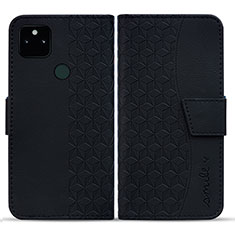 Funda de Cuero Cartera con Soporte Carcasa HF1 para Google Pixel 5a 5G Negro