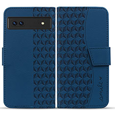 Funda de Cuero Cartera con Soporte Carcasa HF1 para Google Pixel 7 5G Azul