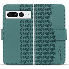 Funda de Cuero Cartera con Soporte Carcasa HF1 para Google Pixel 7 Pro 5G Verde