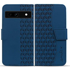 Funda de Cuero Cartera con Soporte Carcasa HF1 para Google Pixel 7a 5G Azul