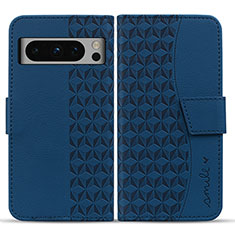 Funda de Cuero Cartera con Soporte Carcasa HF1 para Google Pixel 8 Pro 5G Azul