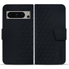 Funda de Cuero Cartera con Soporte Carcasa HF1 para Google Pixel 8 Pro 5G Negro