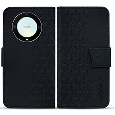 Funda de Cuero Cartera con Soporte Carcasa HF1 para Huawei Mate 60 Pro Negro